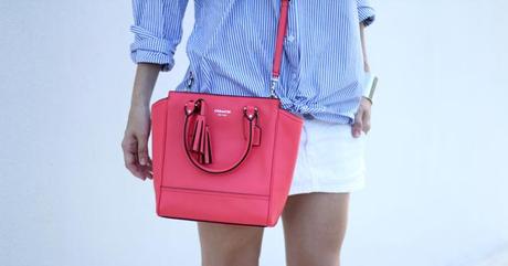 Coach bag Legacy Mini Tanner, Spring colors, coral, fashion blogger, fashion blog, Style, Mes Voyages à Paris, Mónica Sors