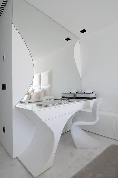 Selección de imágenes de interiorismo de una lujosa urbanización en Ibiza disenada por A-cero