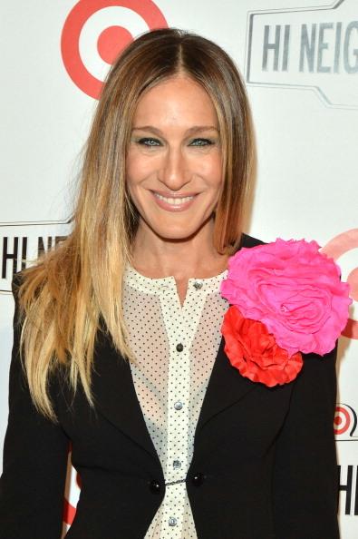 Sarah Jessica Parker y sus flores color-block