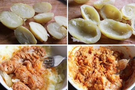 ¿Qué comemos hoy? Patatas rellenas de albóndigas de atún Patatas rellenas de albondigas de atun Isabel paso a paso