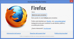 Firefox 20. Actualizar