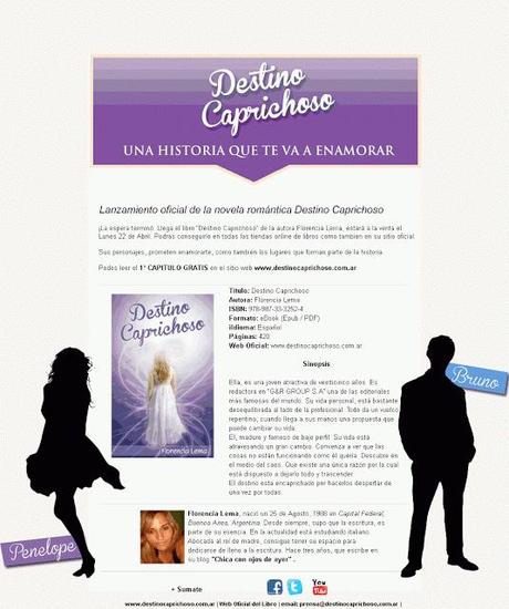 + Destino Caprichoso | La novela romántica de Florencia Lema
