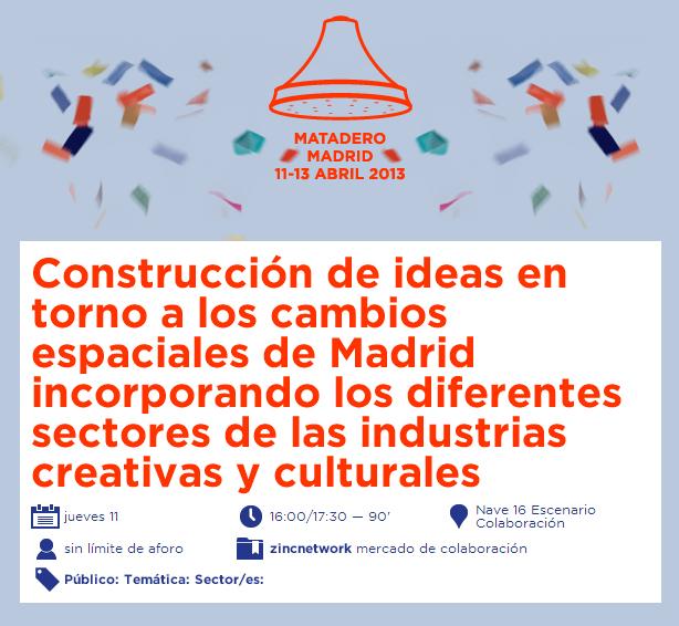 Paisaje Transversal en el microtaller de TransformingMadrid en Zinc Shower