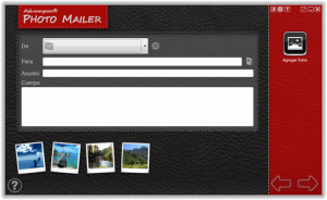 Pantalla de envío de Ashampoo Photo Mailer