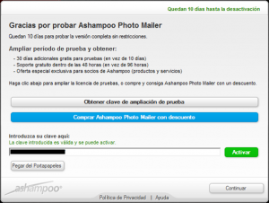 Activar Ashampoo Photo Mailer