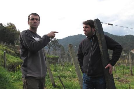 Xosé Lois Sebio con Bernardo Estévez