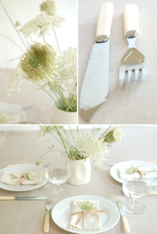 UNA MESA DECORADA PARA UNA COMUNION