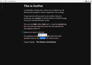 zenpen Toma notas usando tu navegador