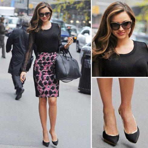 miranda kerr pencil skirt
