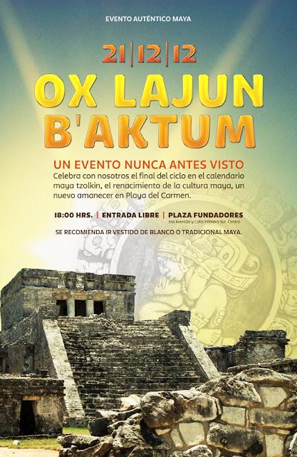 Celebracion en Mexico  LA NUEVA ERA  20 y 21 Diciembre el OXLAJUJ B’AQTUN en diferentes  sitios sagrados