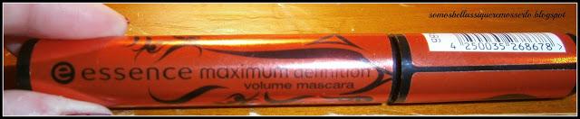 Mi última máscara favorita EssenceLow Cost: Maximum definition de Essence