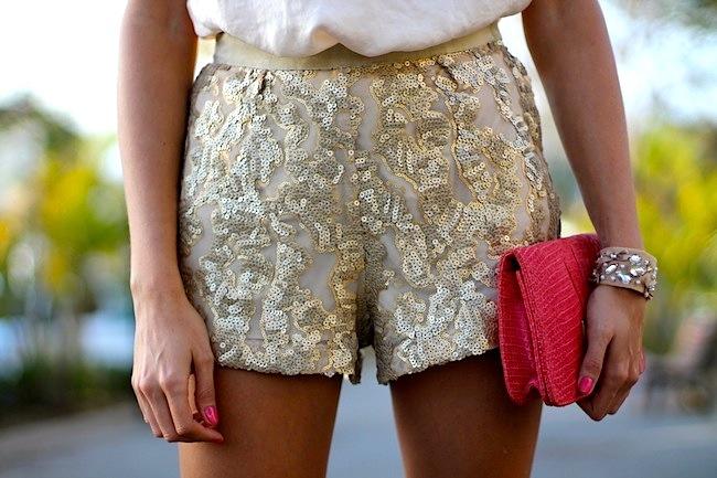 Sequins Shorts