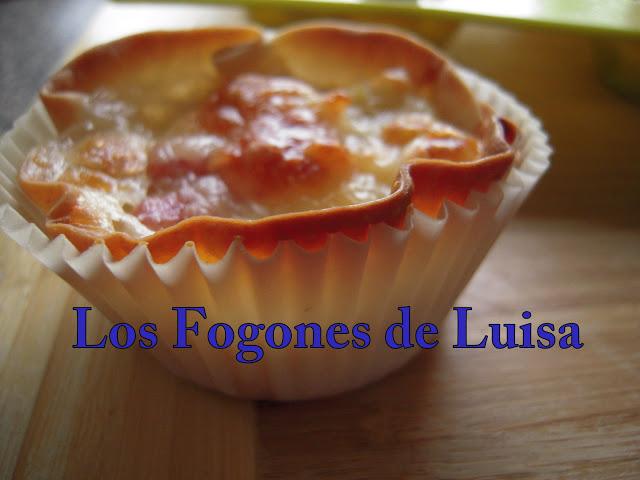 TARTALETAS DE TORTILLA Y BACON