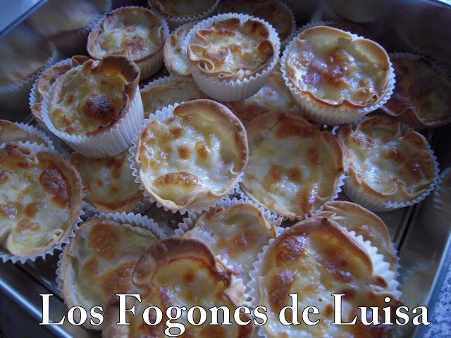 TARTALETAS DE TORTILLA Y BACON