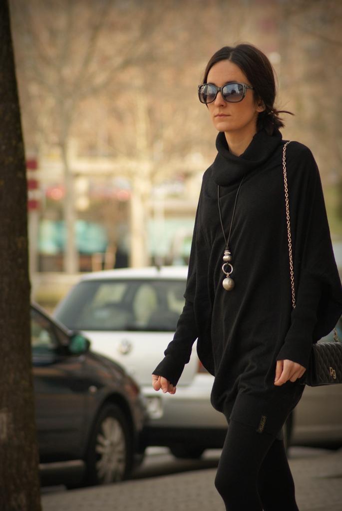 total black look: