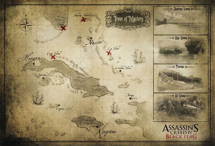 Mapa Assassins creed 4 black flag