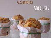Muffins gluten manzana canela