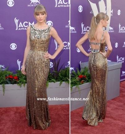 Taylor Swift, de Dolce & Gabbana, deslumbra en los Premios de la Música Country, ACM Awards 2013