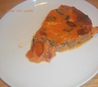 QUICHE DE BERENJENA, MOZZARELLA Y JAMÓN SERRANO