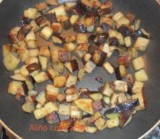 QUICHE DE BERENJENA, MOZZARELLA Y JAMÓN SERRANO