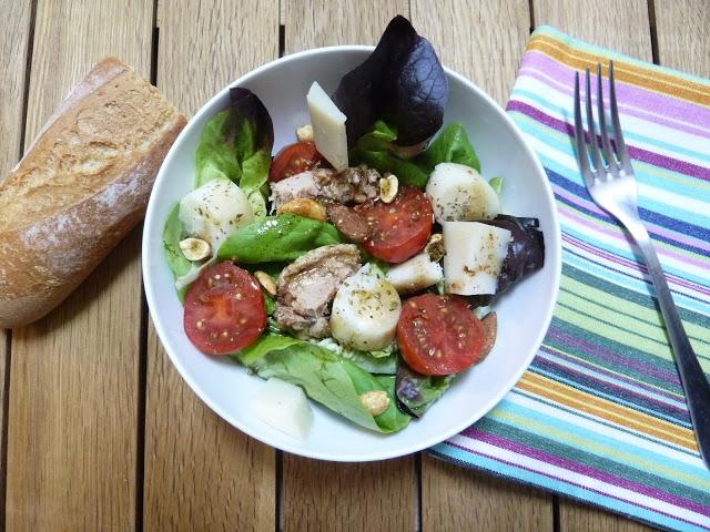 Una ensalada express y muuuuucho trabajo!!!