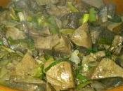Receta hígado Cordero ajos tiernos