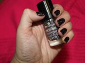 Black glitter nails