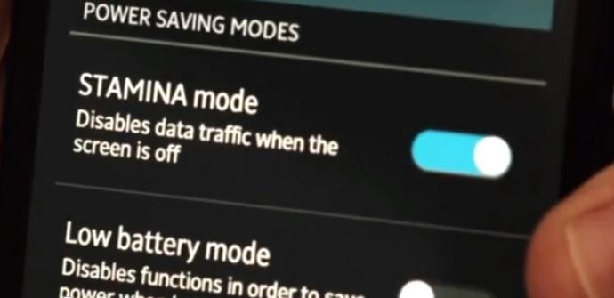 Modo Stamina en Sony Xperia Z