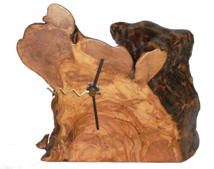 Reloj madera de olivo