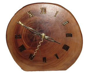 reloj madera de olmo