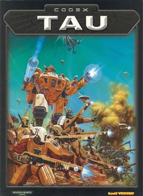 Portada del primer Codex Tau de Warhammer 40000