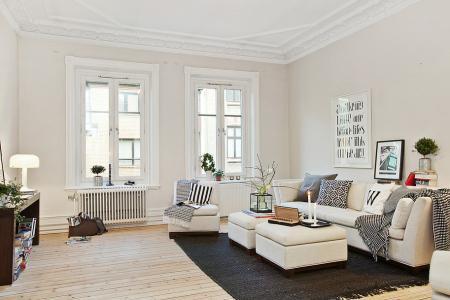 Decora con los colores “must” del estilo nórdico: blanco y gris