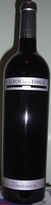 Altos de La Finca 2010 de Finca Constancia, por Gonzalez Byass