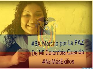 Colombiana en el Exilio habla de la Marcha por la PAZ
