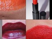 Reseña: labiales rojos, naranjas corales.
