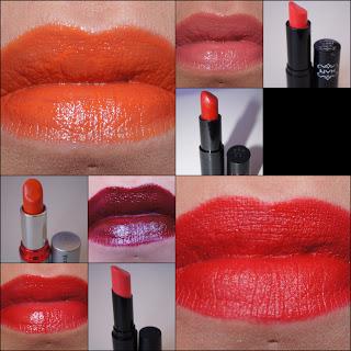 RESEÑA. Mis labiales rojos, naranjas y corales.