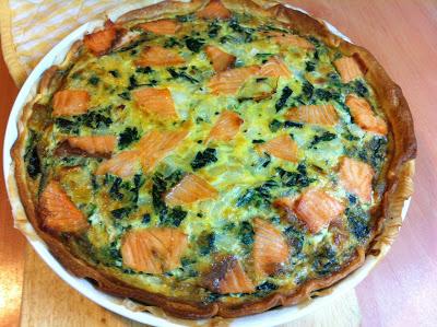 Quiche De Espinacas Y Salmón