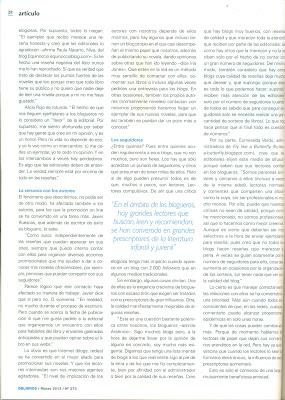 Blogueros de literatura juvenil en la revista Delibros