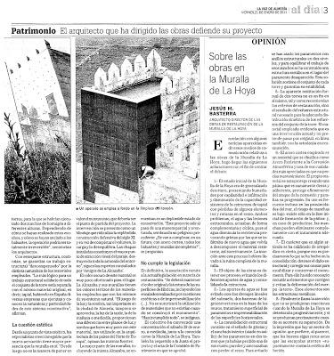 Consolidación de la Muralla de La Hoya, Almería, Spain, 2011