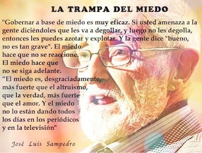 Sin José Luis Sampedro entre nosotros... hay menos libertad.