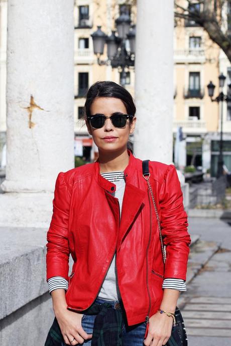 Red Biker Jacket