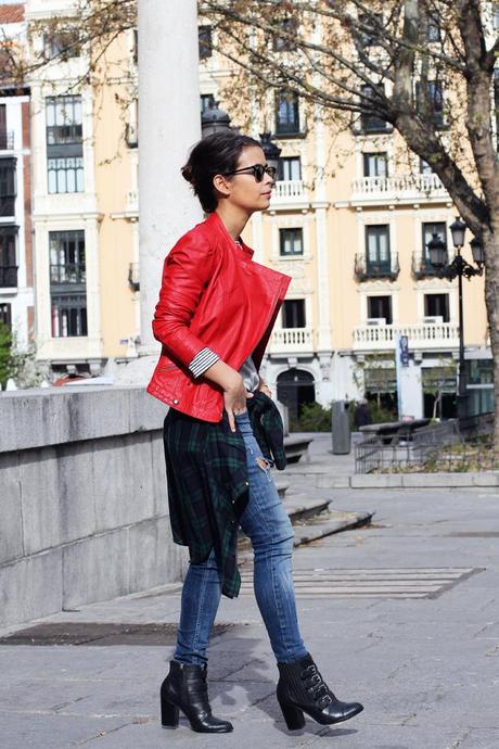 Red Biker Jacket