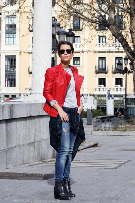 Red Biker Jacket