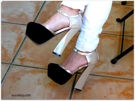 trend white / black and stripes