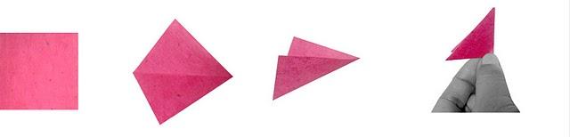 Cómo se hece un centro de flores de cerezo origami