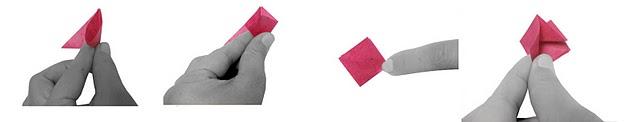Cómo se hece un centro de flores de cerezo origami