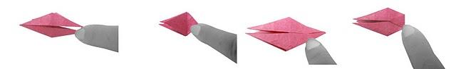 Cómo se hece un centro de flores de cerezo origami