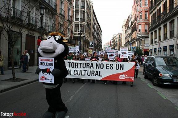 Manifestación Antitaurina “La cultura no es tortura”  (Ma...