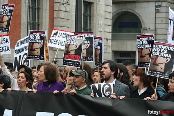 Manifestación Antitaurina “La cultura no es tortura”  (Ma...