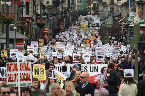Manifestación Antitaurina “La cultura no es tortura”  (Ma...